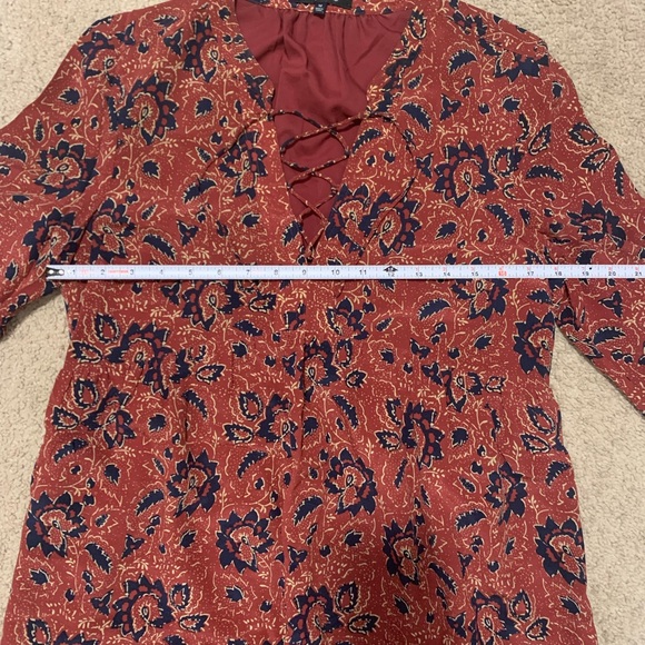 Madewell Red Silk Dress - Picture 4 of 7